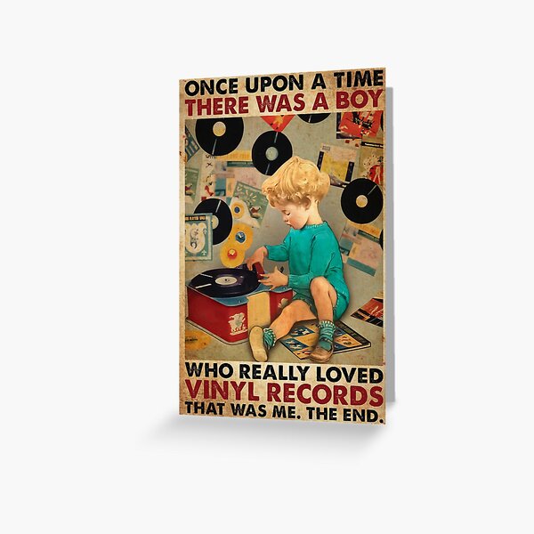 Item preview, Once Upon A Time There Was A Boy Who Really Loved Vinyl Records designed and sold by MagicatcoArt.
