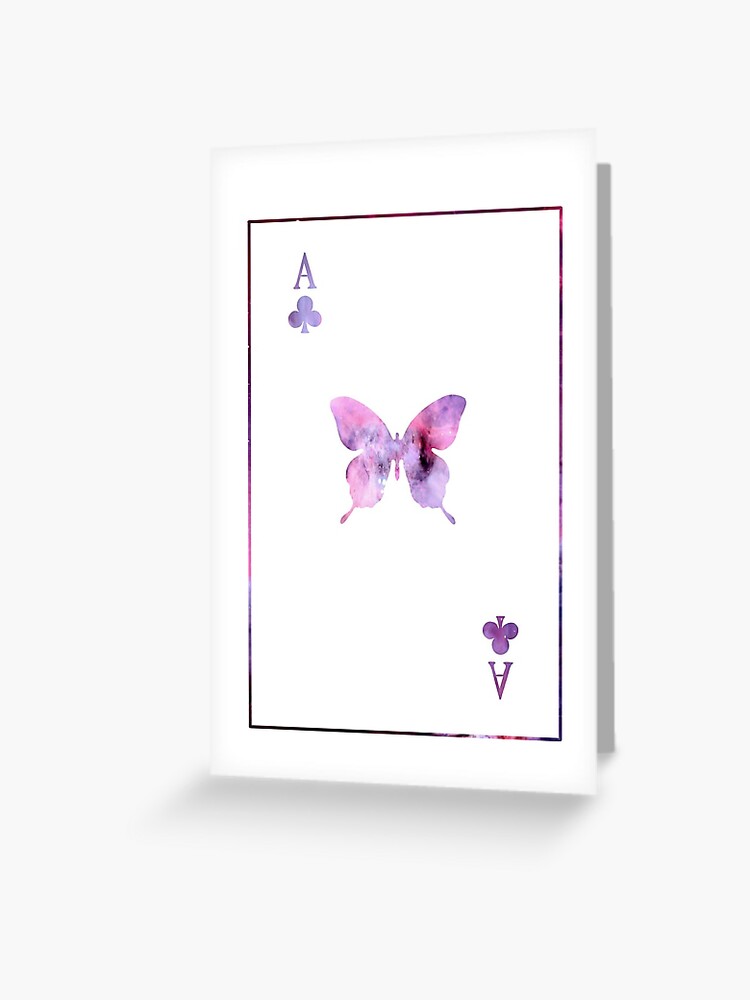 Carte De Vœux Carte Papillon Bts Rose Galaxy Ver Par Teafeathers Redbubble