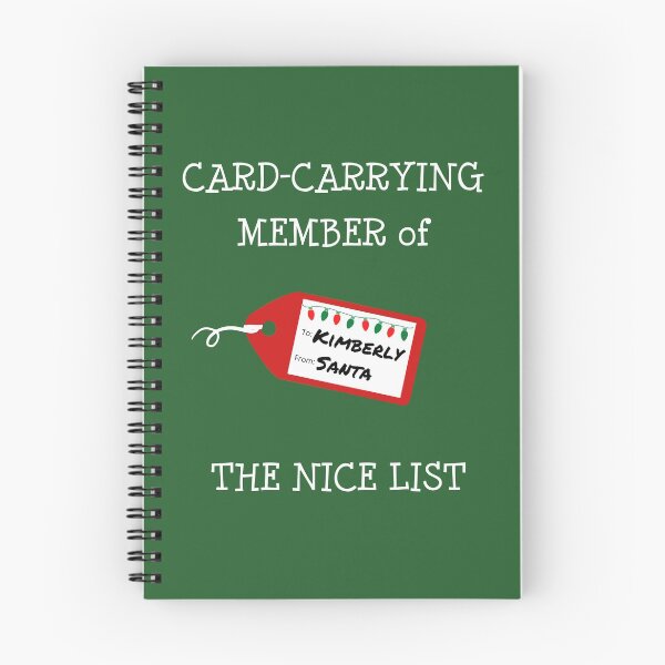 Item preview, KIMBERLY -Card-Carrying Member of The Nice List designed and sold by IzzyDee-Designs.