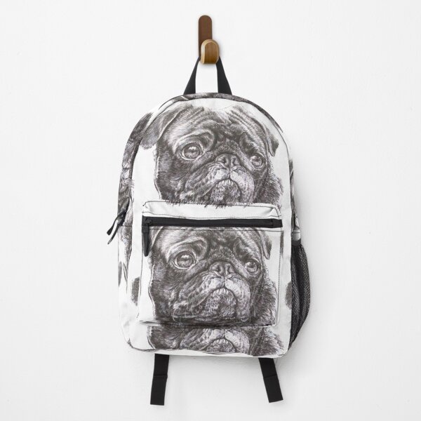Item preview, Pug Portrait in Graphite designed and sold by BarbBarcikKeith.