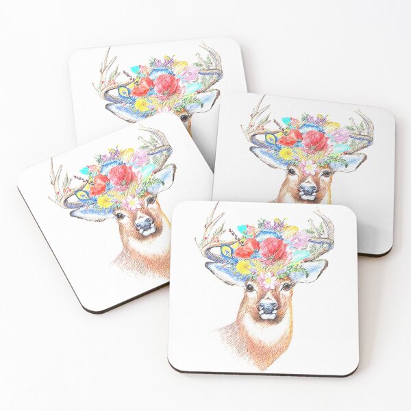 Item preview, Reindeer flower head design designed and sold by seelya83.