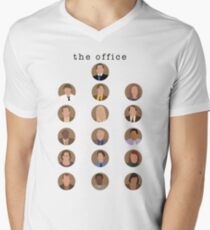 The Office Minimalist Cast Men's V-Neck T-Shirt