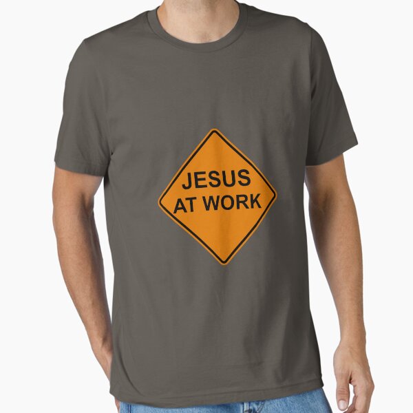 Item preview, Jesus at Work Road Sign designed and sold by discipledarren.
