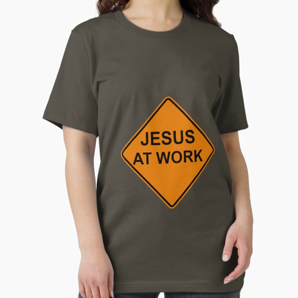 Item preview, Jesus at Work Road Sign designed and sold by discipledarren.