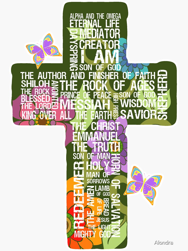 Cross Stickers, Religious Stickers with Cross, Christian Cross Stickers,  Jesus Stickers with Bible Verse, Relgious iPad Sticker Magnet for Sale by  crossesforever