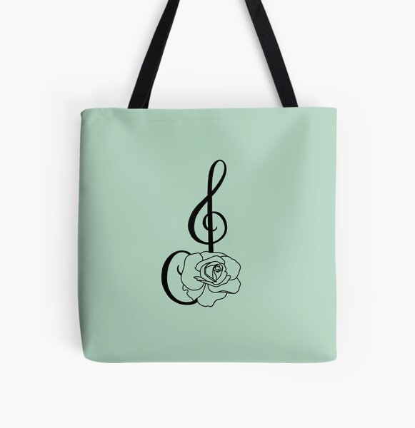 Treble clef All Over Print Tote Bag