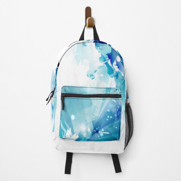 Item preview, Blue and White Abstract Splash Pattern designed and sold by WearWolfDesigns.