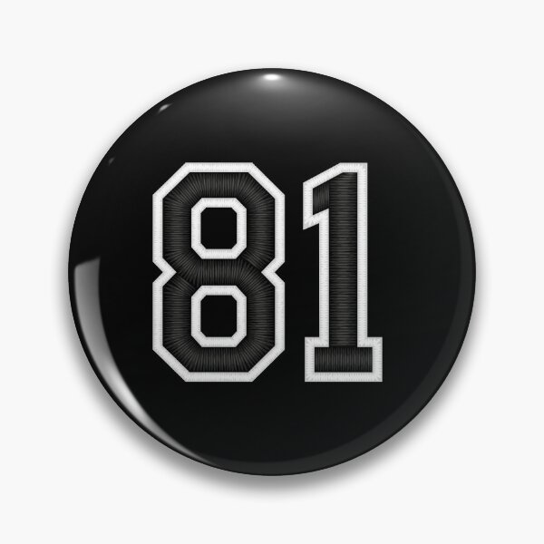 Item preview, 81 Black Jersey Sports Number eighty-one Football 81 designed and sold by elhefe.