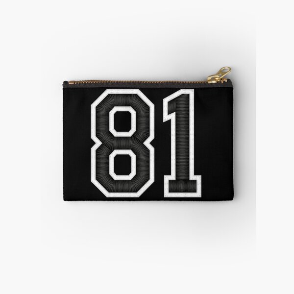 Item preview, 81 Black Jersey Sports Number eighty-one Football 81 designed and sold by elhefe.