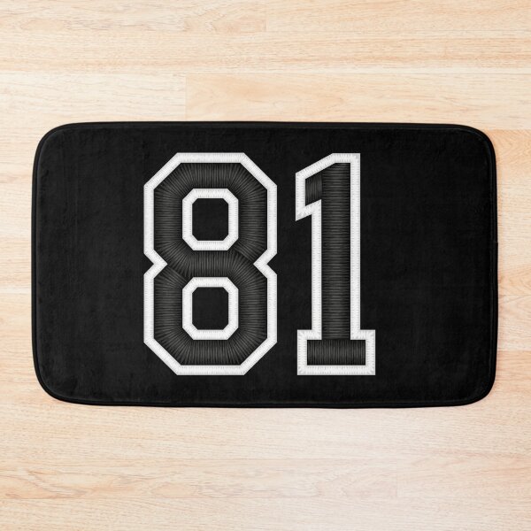 Item preview, 81 Black Jersey Sports Number eighty-one Football 81 designed and sold by elhefe.