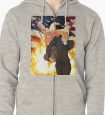Trump's Bizarre Election - Jojo's Bizarre Adventure Trump Zipped Hoodie