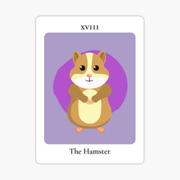 Item preview, Hamster Tarot Card designed and sold by FandomINK.
