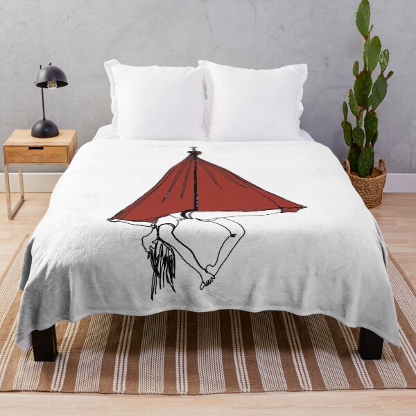 Item preview, Aerial Yoga Girl - Red Silk Hammock designed and sold by Arkneer.