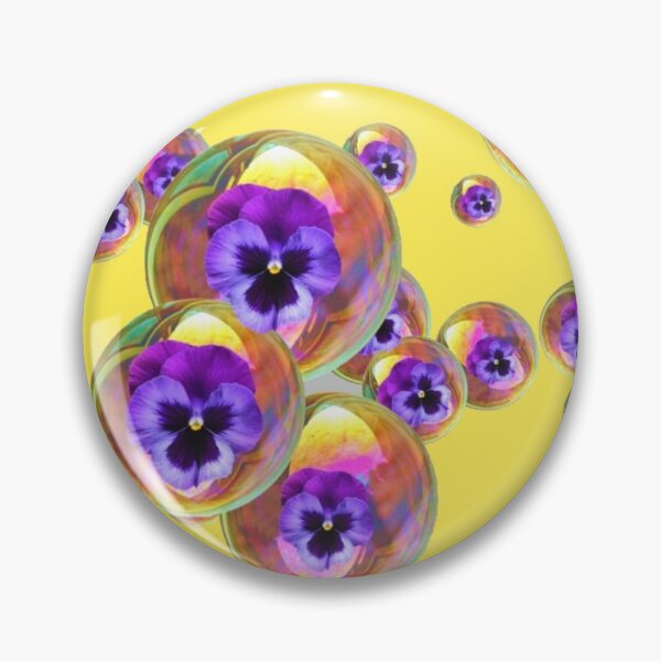 Item preview, SURREAL GOLD PANSY SOAP BUBBLES ABSTRACT ART designed and sold by sharlesart.