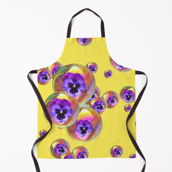 Item preview, SURREAL GOLD PANSY SOAP BUBBLES ABSTRACT ART designed and sold by sharlesart.