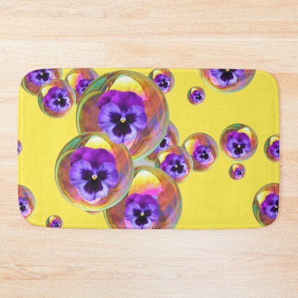 Item preview, SURREAL GOLD PANSY SOAP BUBBLES ABSTRACT ART designed and sold by sharlesart.
