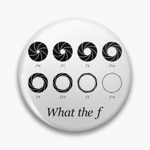 Item preview, What the f - Camera Lens Aperture f16 to f1.4 (On White) designed and sold by STUDIO-72.