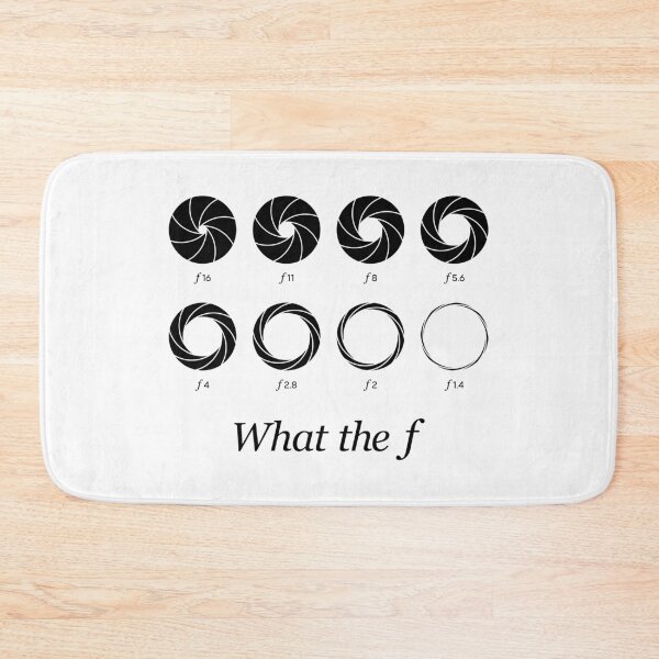 Item preview, What the f - Camera Lens Aperture f16 to f1.4 (On White) designed and sold by STUDIO-72.