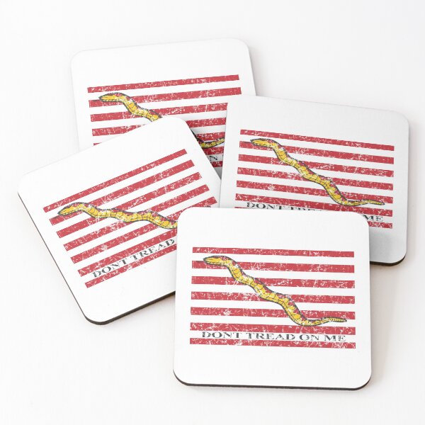 Item preview, The Navy Rattlesnake Jack Dont Tread On Me Flag Vintage Distressed Illustration designed and sold by hobrath.