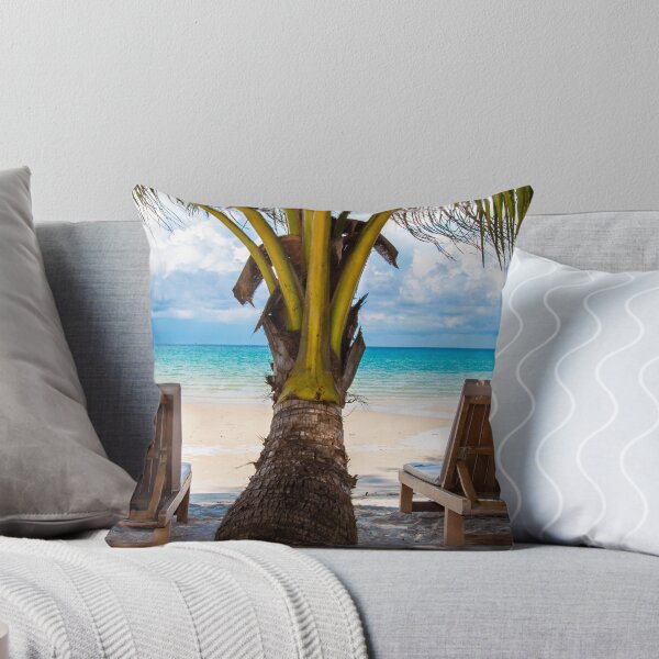 Item preview, Sunbeds on exotic tropical palm beach designed and sold by Stanciuc.