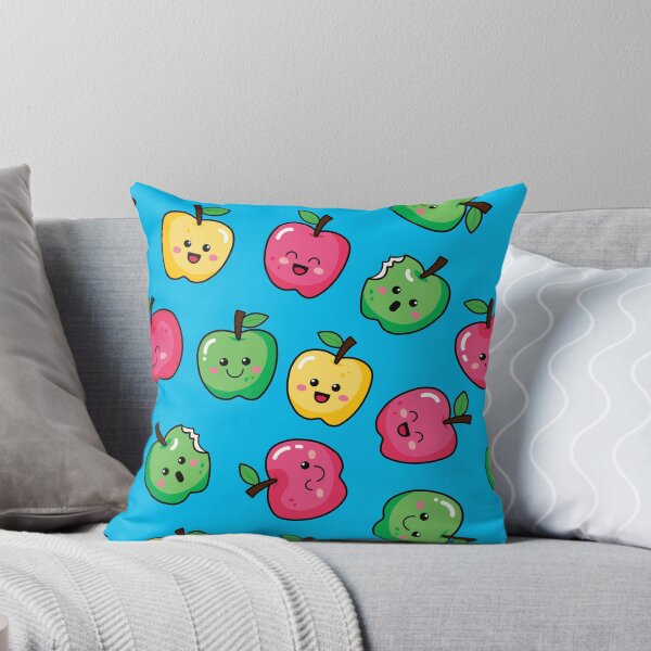 Item preview, Happy Apples Blue Pattern designed and sold by keeleypost.