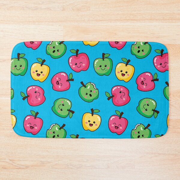 Item preview, Happy Apples Blue Pattern designed and sold by keeleypost.