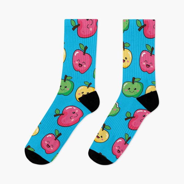 Item preview, Happy Apples Blue Pattern designed and sold by keeleypost.
