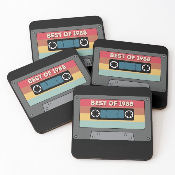 Item preview, Best of 1988 Vintage Colourful Cassette Tape Cool Gift Idea. designed and sold by Kipcio.