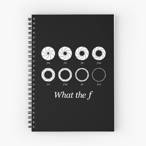 Item preview, What the f - Camera Lens Aperture f16 to f1.4 (On Black) designed and sold by STUDIO-72.