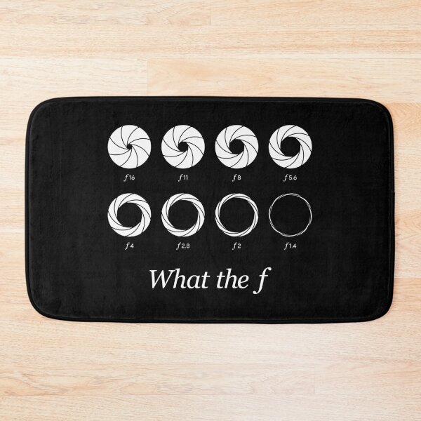 Item preview, What the f - Camera Lens Aperture f16 to f1.4 (On Black) designed and sold by STUDIO-72.