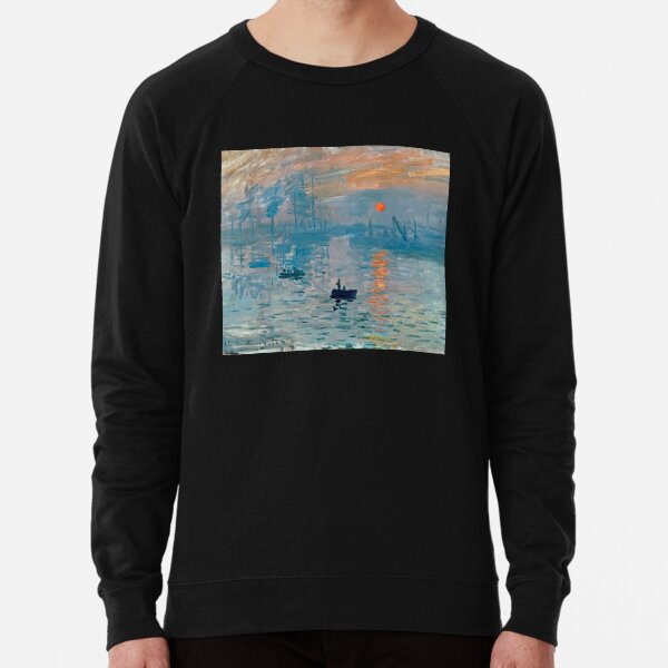 Impression Sunrise By Claude Monet Lightweight Sweatshirt