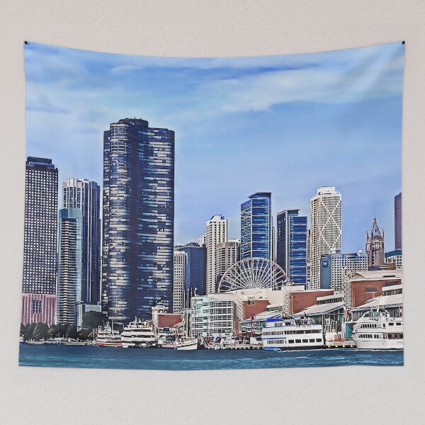 Item preview, Chicago IL - Lake Michigan near Navy Pier designed and sold by Susan Savad.