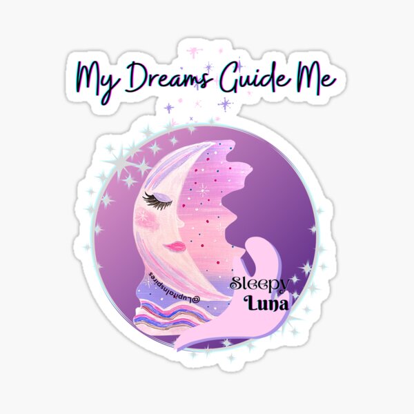 Sleepy Luna Sticker