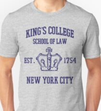 HAMILTON BROADWAY MUSICAL King's College School of Law Est. 1854 Greatest City in the World Unisex T-Shirt
