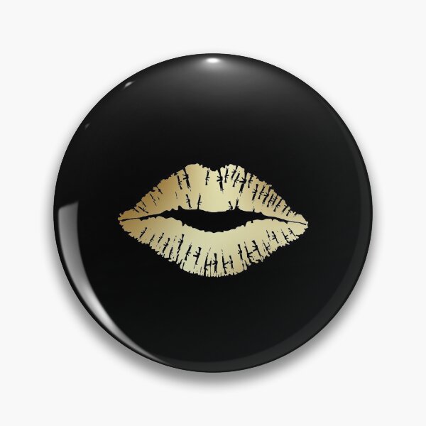 Item preview, Gold Sexy Kiss Lips designed and sold by NECHSTORE.