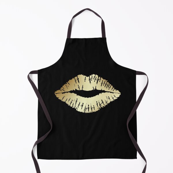 Item preview, Gold Sexy Kiss Lips designed and sold by NECHSTORE.