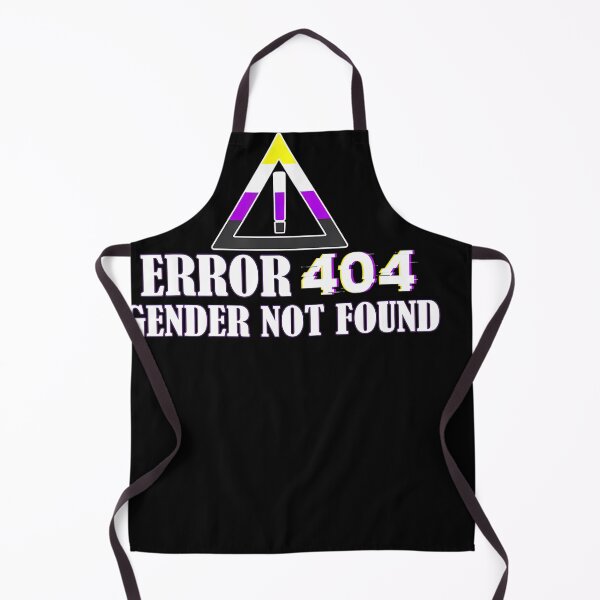 Item preview, Error 404 Gender Not Found Non Binary Agender LGBTQ Pride -art-width-4000px designed and sold by ahinnlaree.