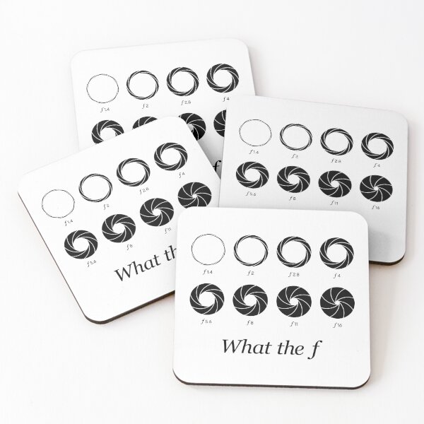 Item preview, What the f - Camera Lens Aperture f1.4 to f16 (On White) designed and sold by STUDIO-72.