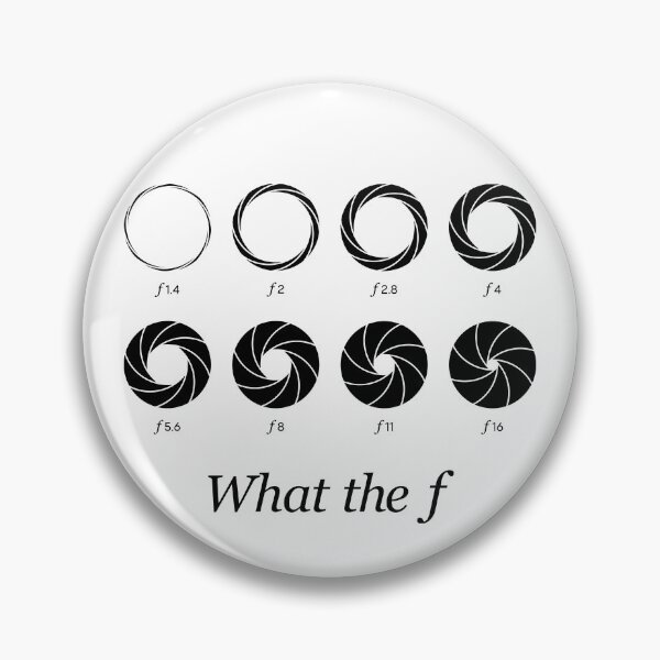 Item preview, What the f - Camera Lens Aperture f1.4 to f16 (On White) designed and sold by STUDIO-72.