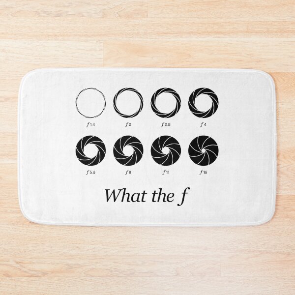 Item preview, What the f - Camera Lens Aperture f1.4 to f16 (On White) designed and sold by STUDIO-72.