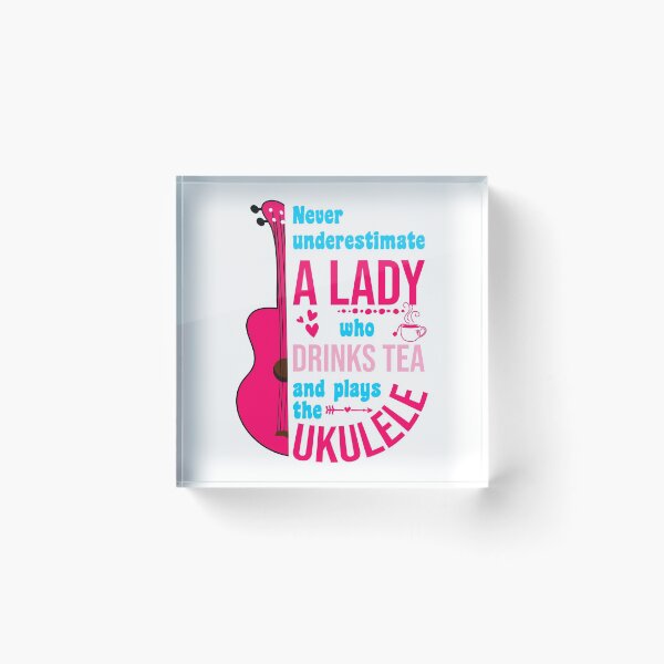 Item preview, Funny ukulele and tea lady designed and sold by DeliriousSteve.