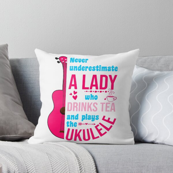 Item preview, Funny ukulele and tea lady designed and sold by DeliriousSteve.