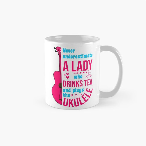 Item preview, Funny ukulele and tea lady designed and sold by DeliriousSteve.