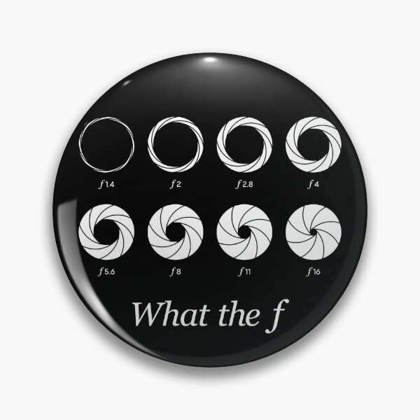 Item preview, What the f - Camera Lens Aperture f1.4 to f16 (On Black) designed and sold by STUDIO-72.