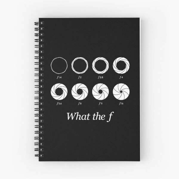 Item preview, What the f - Camera Lens Aperture f1.4 to f16 (On Black) designed and sold by STUDIO-72.