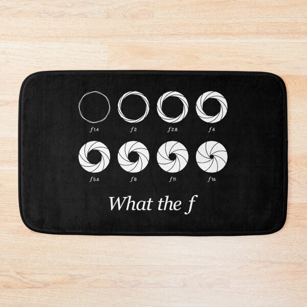 Item preview, What the f - Camera Lens Aperture f1.4 to f16 (On Black) designed and sold by STUDIO-72.