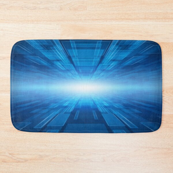 Item preview, Blue Futuristic Digital Computerised Abstract Pattern Design designed and sold by WearWolfDesigns.
