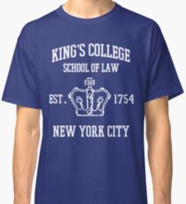 HAMILTON BROADWAY MUSICAL King's College School of Law Est. 1854 Greatest City in the World Classic T-Shirt