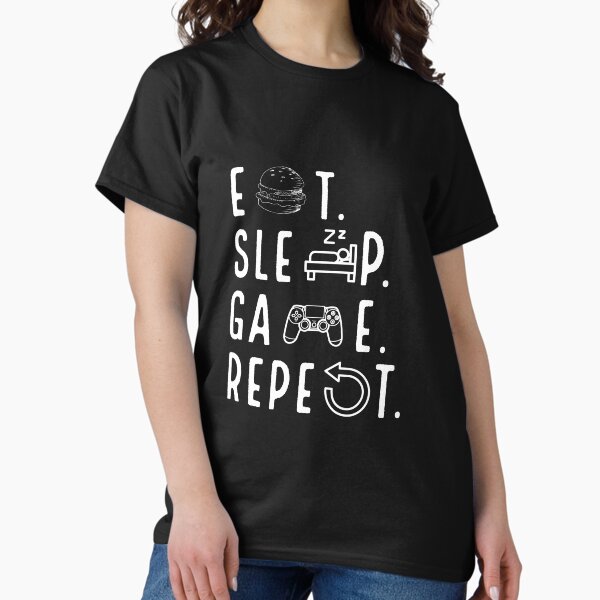 Item preview, eat sleep game repeat  designed and sold by itsLight.