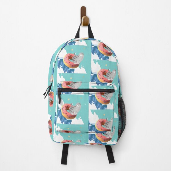 Item preview, Cat surfing the waves on a donut under the stars (it looks pretty fun) designed and sold by cheapfan.